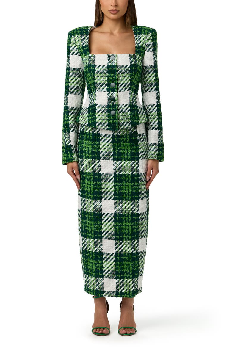 Boucle Plaid Pencil Skirt, Alternate, color, PALAZZO PLAID