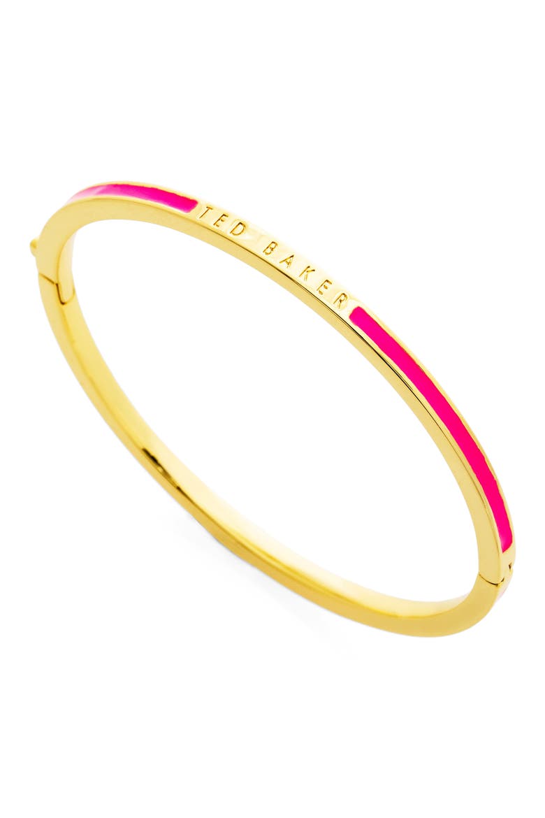 Rolo Classic Color Hinge Bracelet, Alternate, color, GOLD/PINK