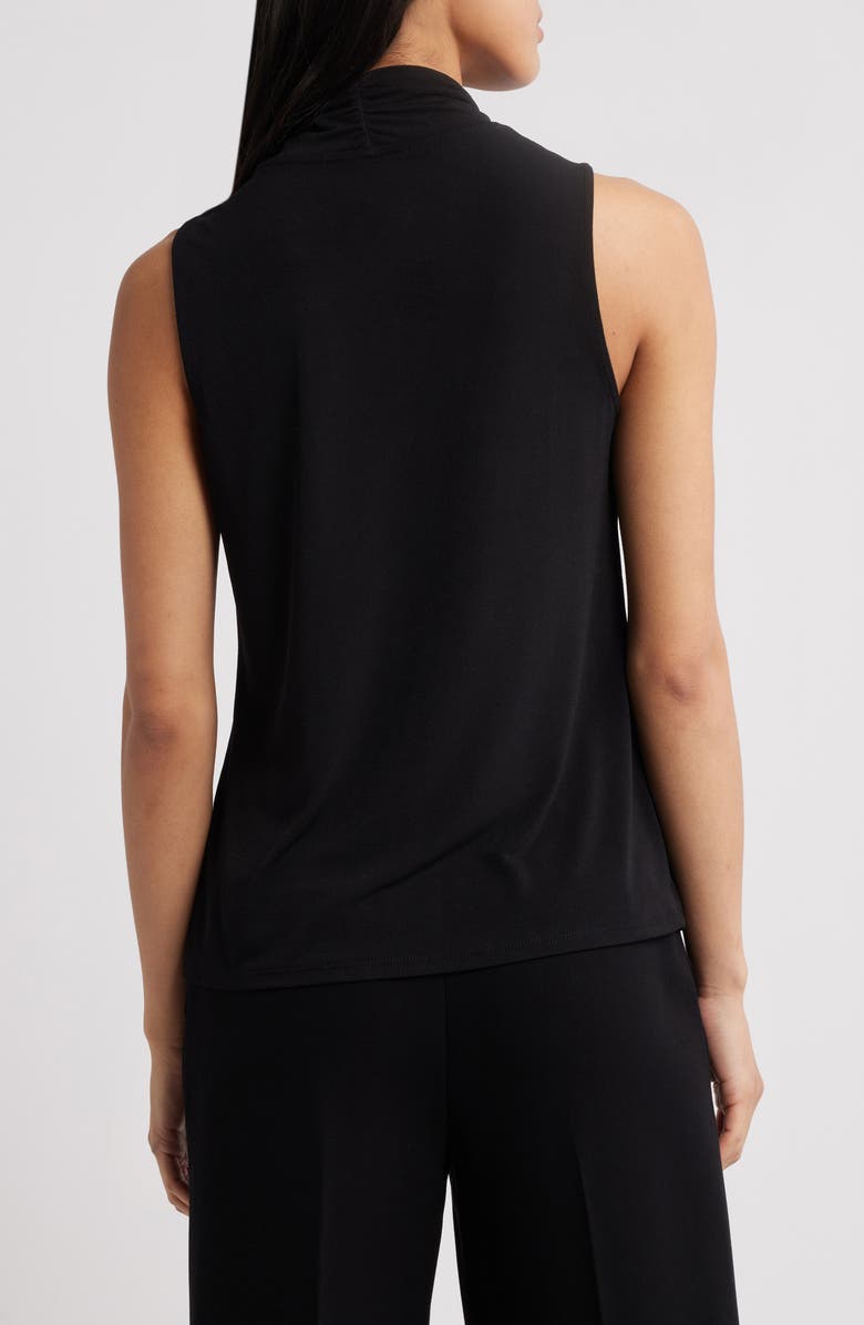 Anne Klein Twist Neck Keyhole Crepe Top, Alternate, color, 