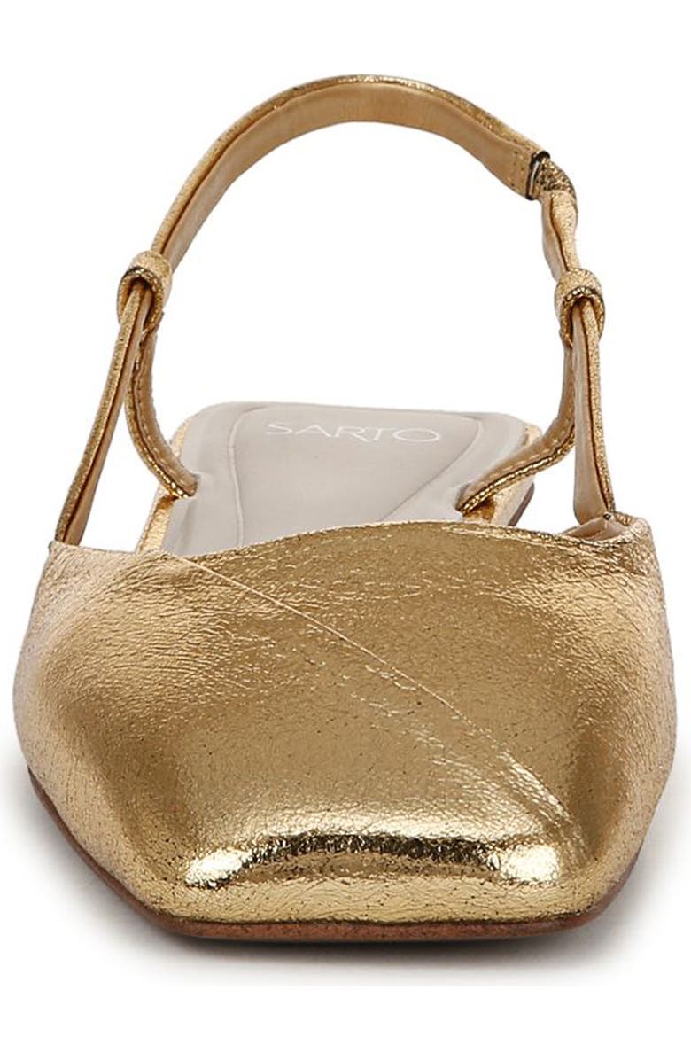 SARTO by Franco Sarto Telica Slingback Flat, Alternate, color, Gold