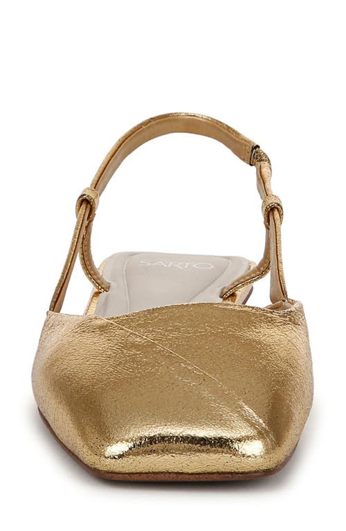 Sarto By Franco Sarto Telica Slingback Flat In Gold