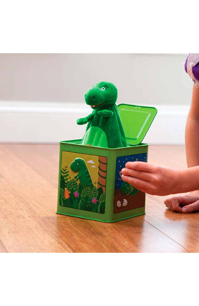 Jack Rabbit Creations Dinosaur Jack in The Box, Alternate, color, Multicolored