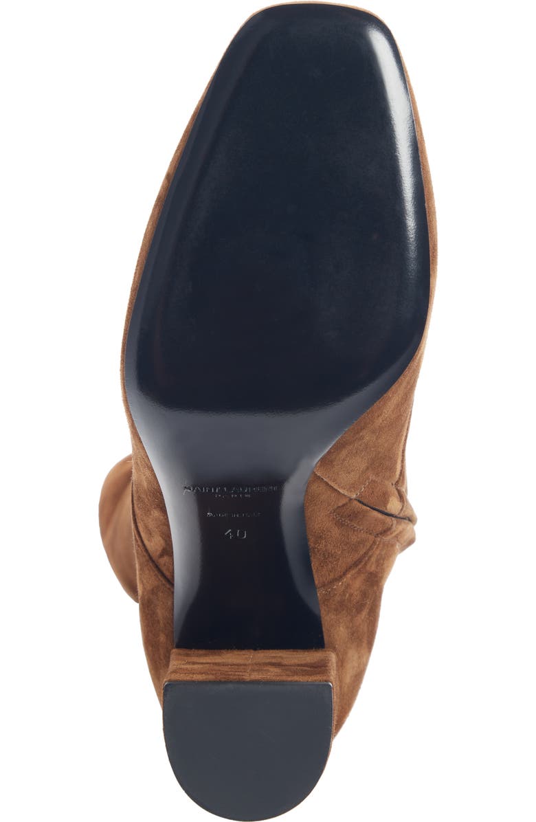 Saint Laurent Laura Over the Knee Lace-Up Boot, Alternate, color,