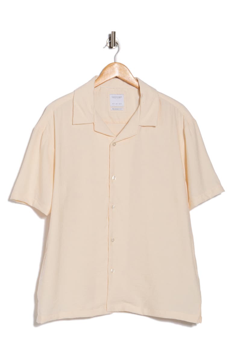 Cactus Man Relaxed Fit Camp Shirt, Alternate, color, White