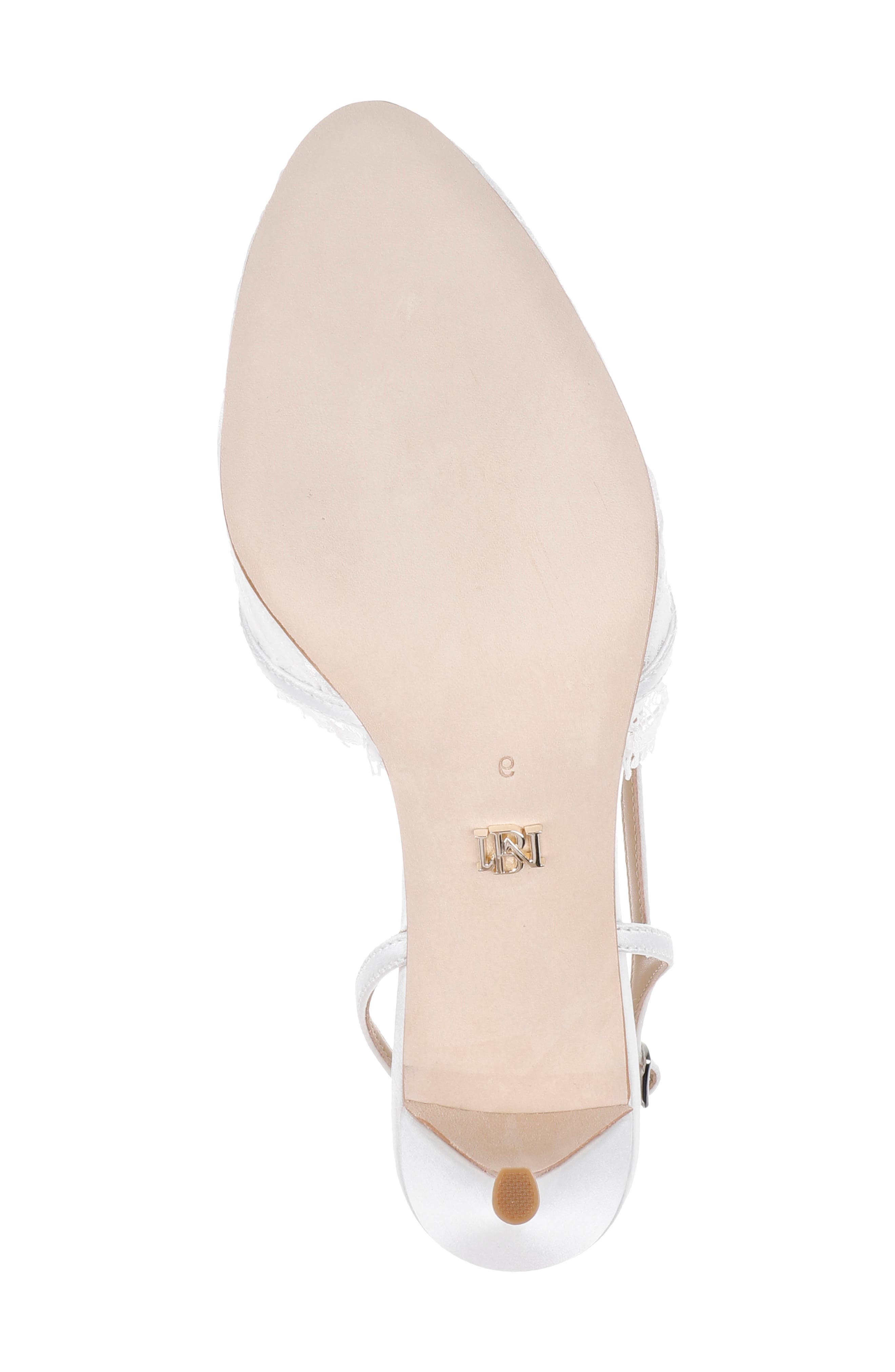 BADGLEY MISCHKA Oakville Slingback Pump, Alternate, color, White Satin