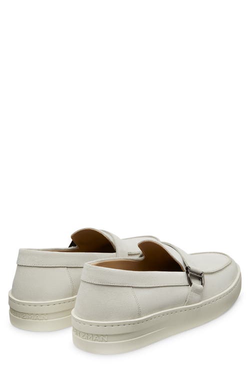 Stuart Weitzman Hamptons Buckle Loafer In White