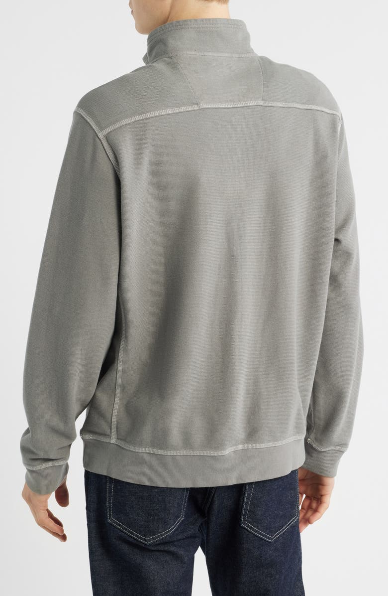 Tommy Bahama Montego Bay Textured Cotton & Lyocell Half Zip Pullover, Alternate, color, Shadow
