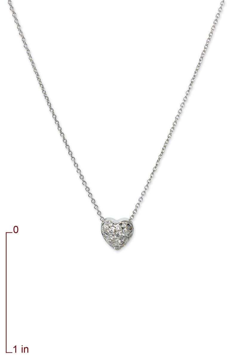 Roberto Coin 'Tiny Treasures' Diamond Heart Pendant Necklace, Alternate, color, 