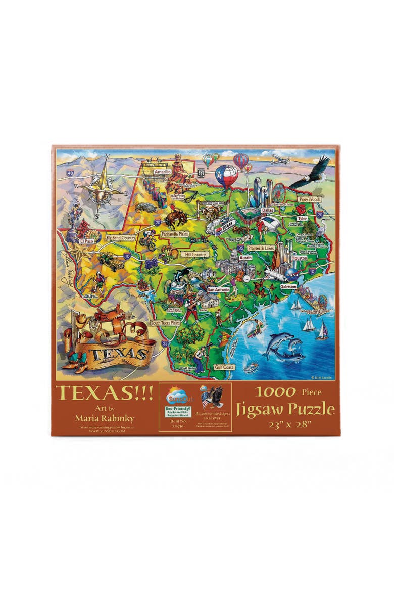 Texas 1000 piece Jigsaw Puzzle for Adults, Alternate, color, Multicolor