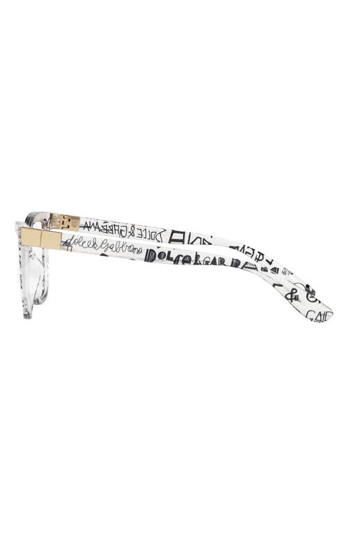 Dolce & Gabbana Dolce&gabbana 55mm Cat Eye Optical Glasses In Metallic