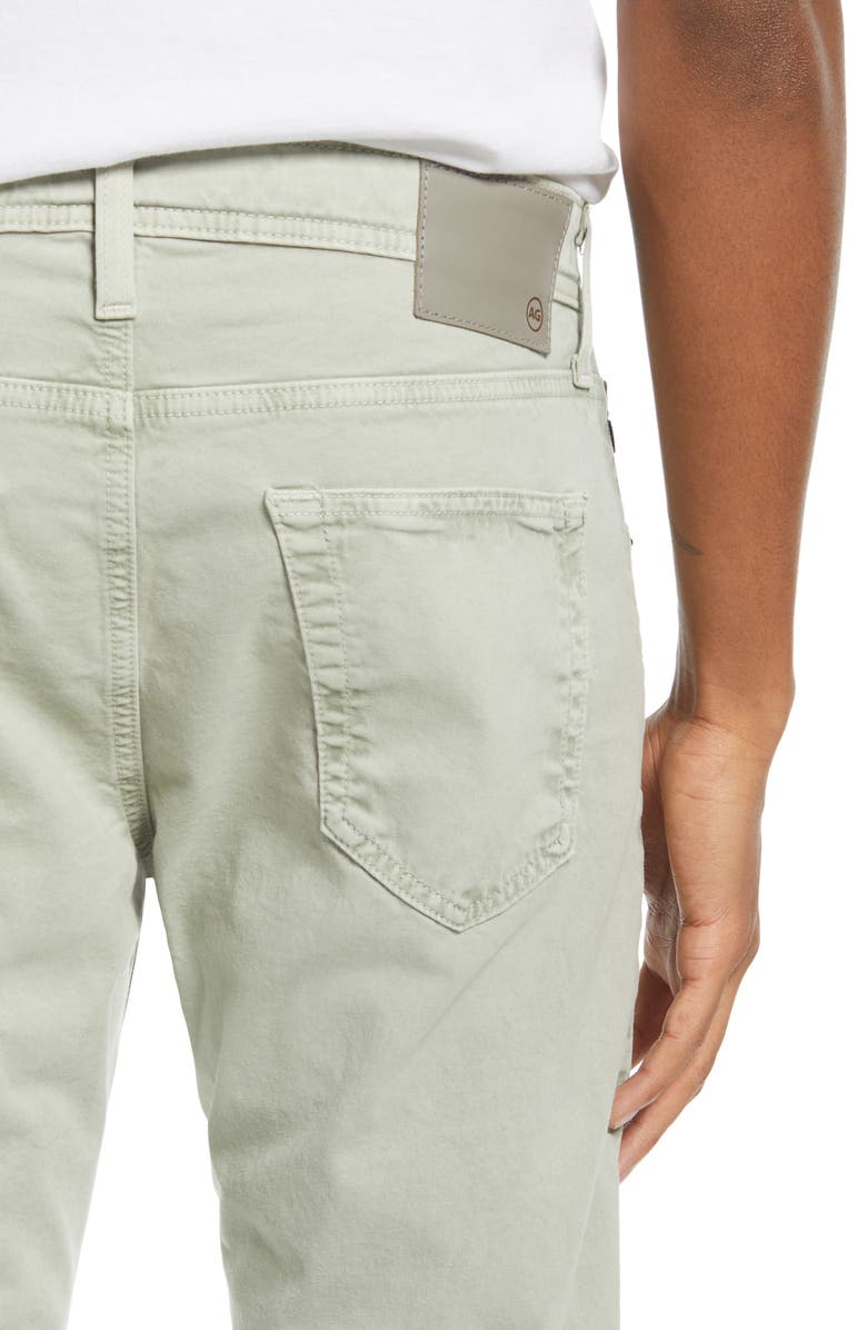 AG Tellis Slim Fit Sateen Pants, Alternate, color, Sulfur Natural Agave