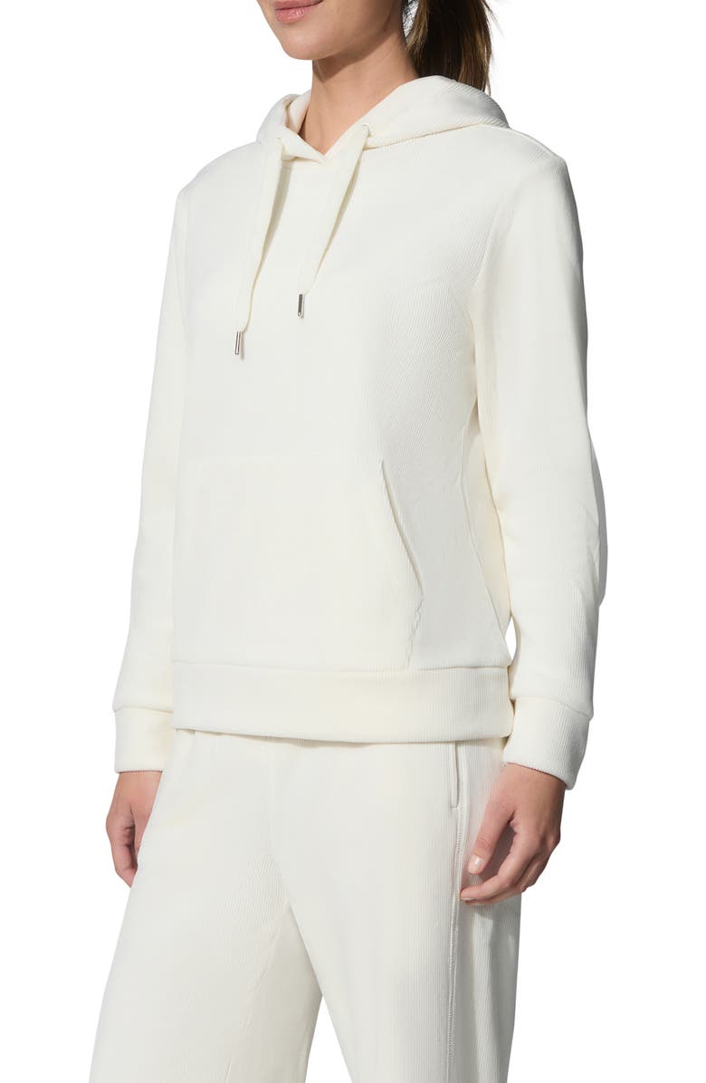 YOGALICIOUS Dreamy Rib Coffee Break Sweatshirt, Alternate, color, White Dove