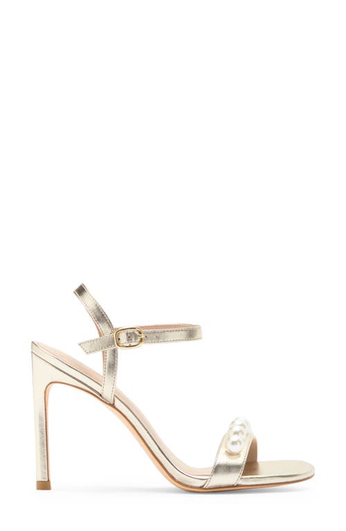 Stuart Weitzman Juliette 75 Sandal In Platino