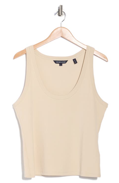 Birke Scoop Neck Stretch Cotton Tank