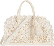 Jacquemus The Small Turismo Crochet Raffia Effect Bowling Bag