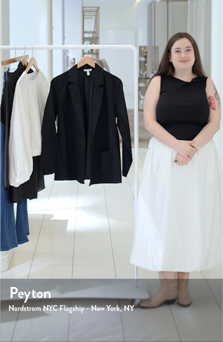 Organic Cotton Longline Blazer, sales video thumbnail