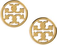 Tory Burch Icon Circle Stud Earrings