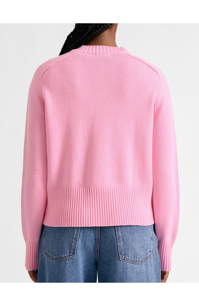 Albaray Cotton Crew Neck Cardigan, Alternate, color, Pink