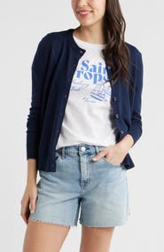 Caslon® Merino Wool Blend Cardigan