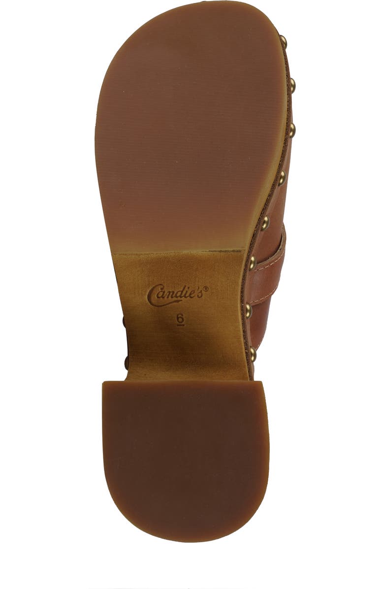 Candie's Tera Platform Clog, Alternate, color, Tan Leather