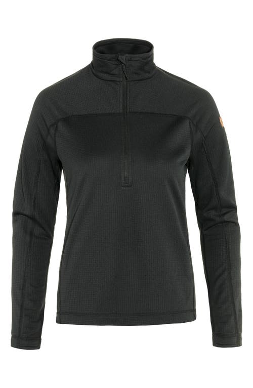 Fjällräven Abisko Lite Fleece Half Zip in Black  product