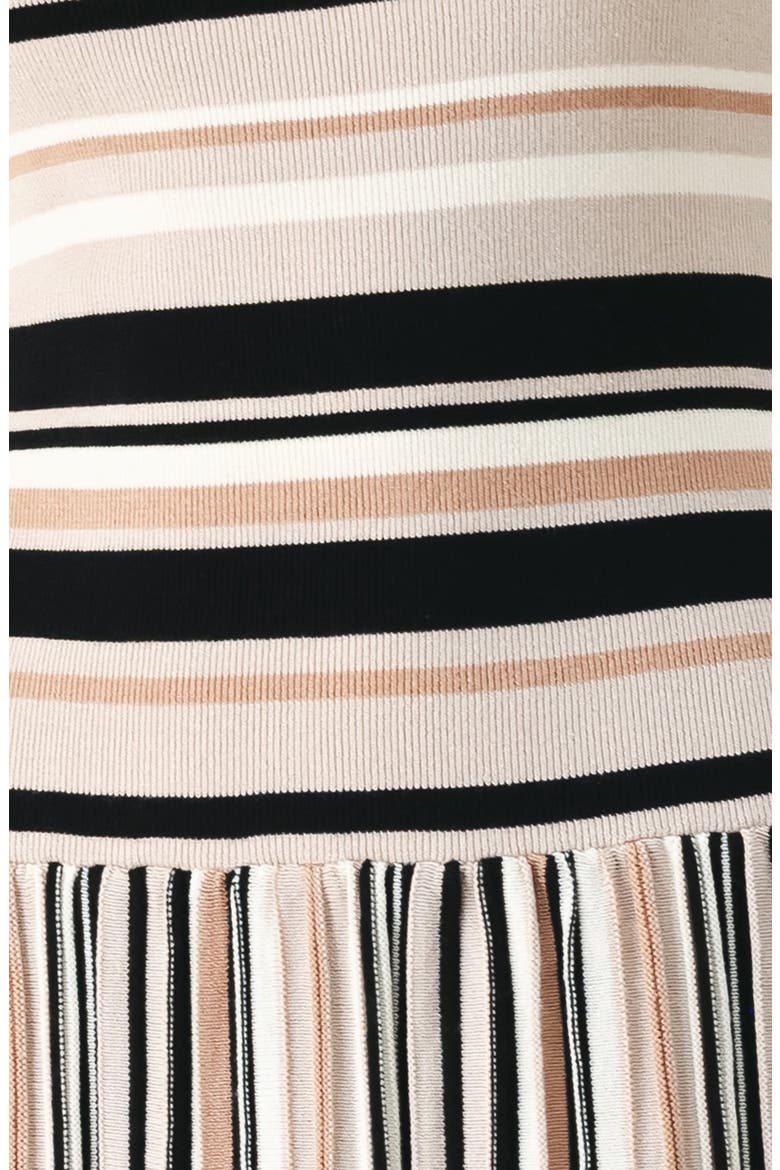 Stripe Sleeveless Cotton Knit Maxi Dress, Alternate, color, TAUPE/ BLACK