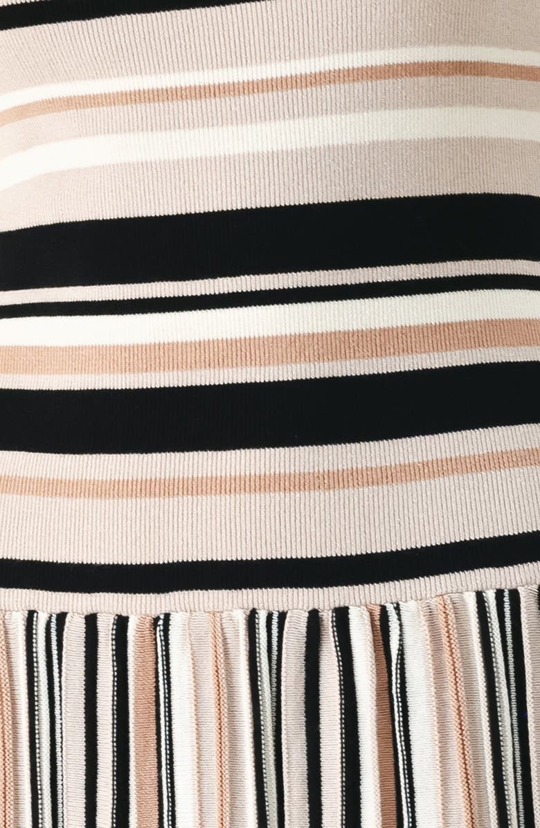 FREEMARKET Stripe Sleeveless Cotton Knit Maxi Dress, Alternate, color, Taupe/ Black