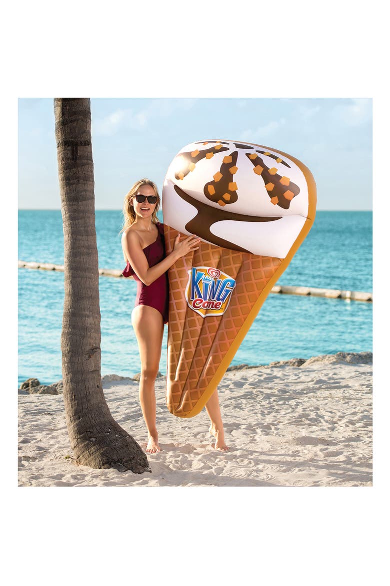 Popsicle Inflatable Pool Float King Cone, Alternate, color, Multicolored