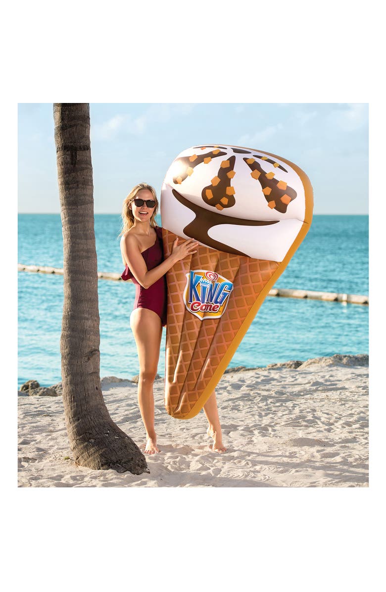 MVMT Popsicle Inflatable Pool Float King Cone, Alternate, color, Multicolored