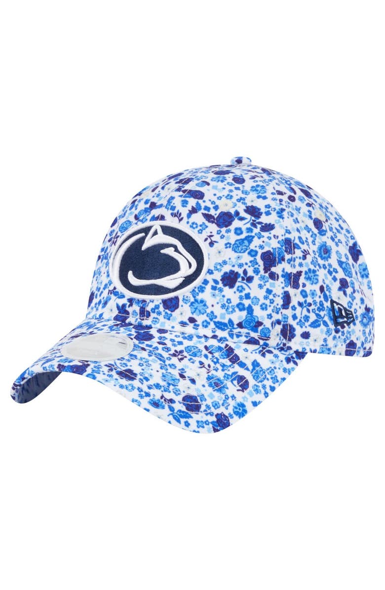 New Era Women's New Era  White Penn State Nittany Lions Blooming 9TWENTY Adjustable Hat, Main, color, 
