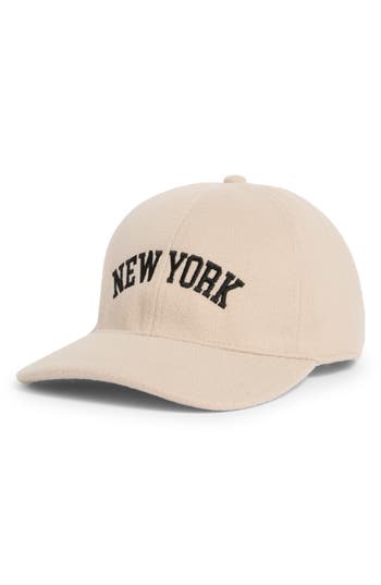 David & Young New York Felt Dad Adjustable Baseball Cap In Neutral