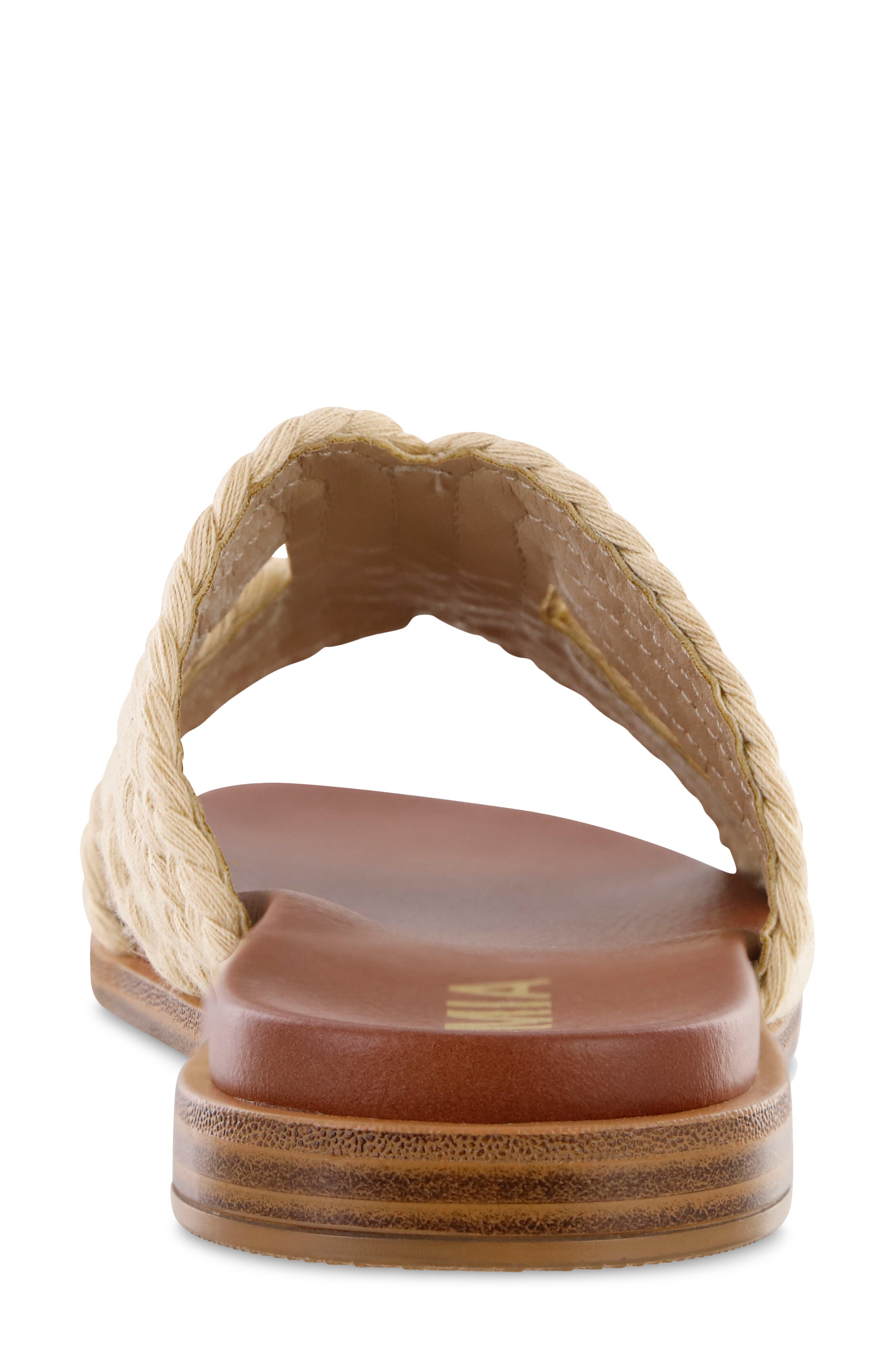 MIA Poet Slide Sandal, Alternate, color, Natural