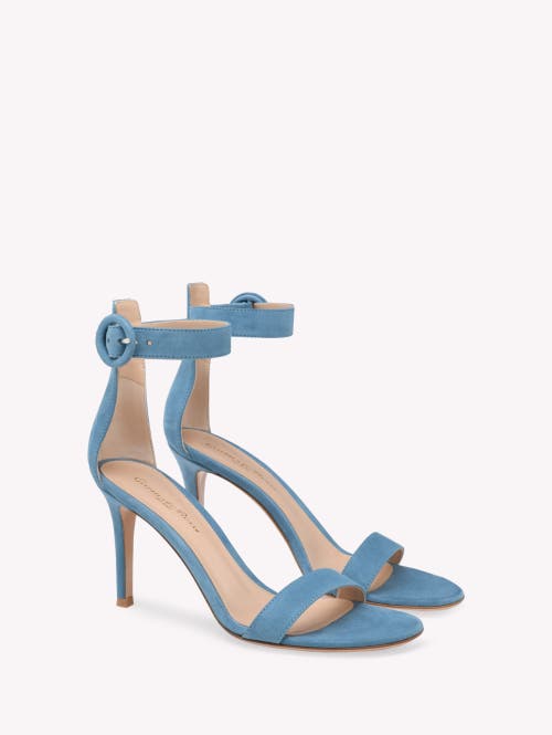 Gianvito Rossi Portofino High Heel Sandals Female Blue In Light Blue