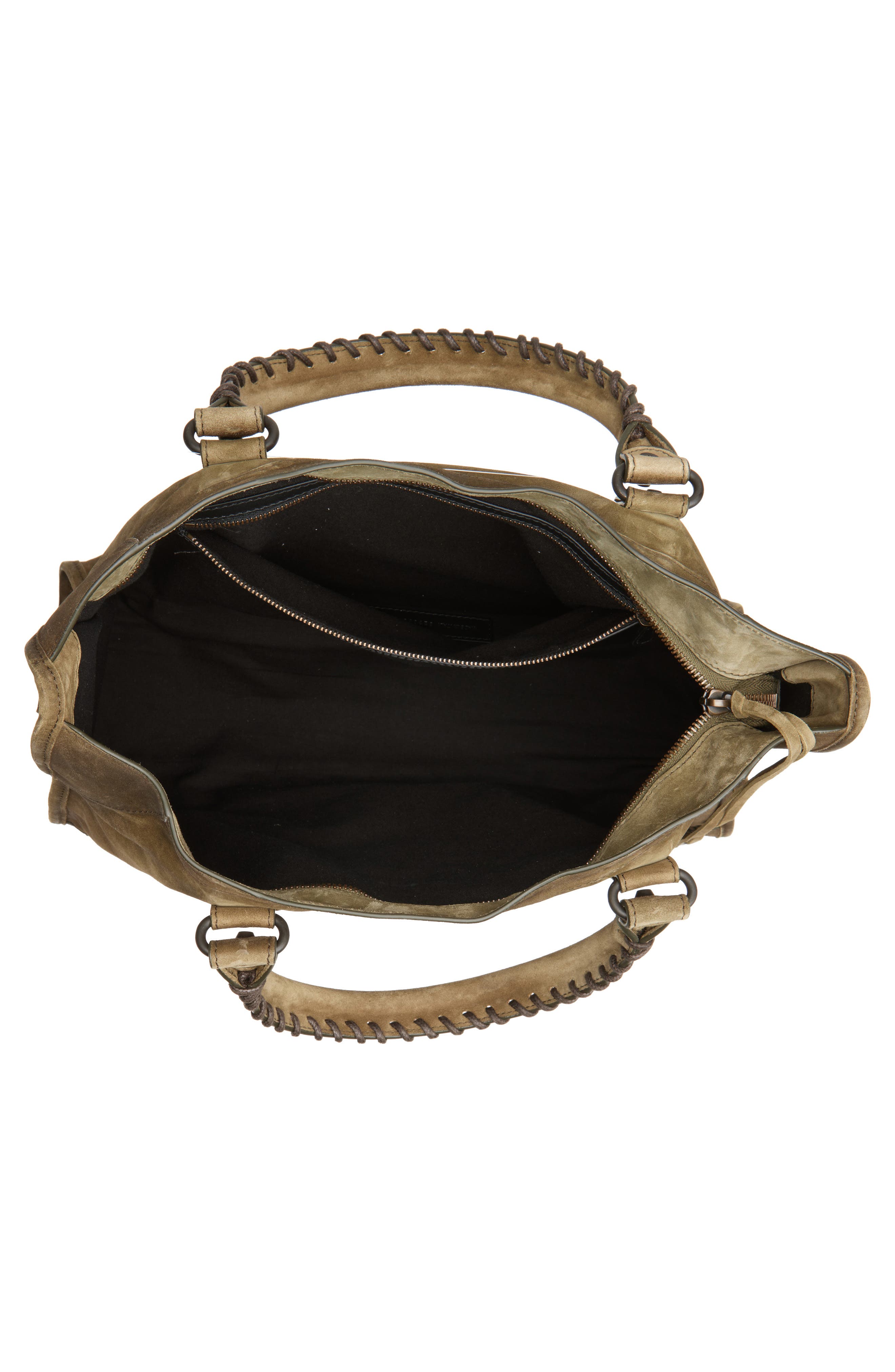 Balenciaga Medium Le City Suede Satchel, Alternate, color, 