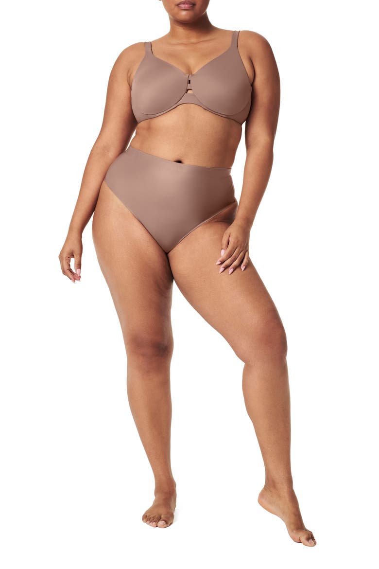 SPANXshape™ Sheer Control Thong, Alternate, color, CAFE AU LAIT