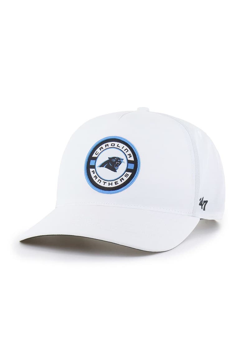 Men's '47 White Carolina Panthers Strand Adjustable Hitch Hat, Main, color, White