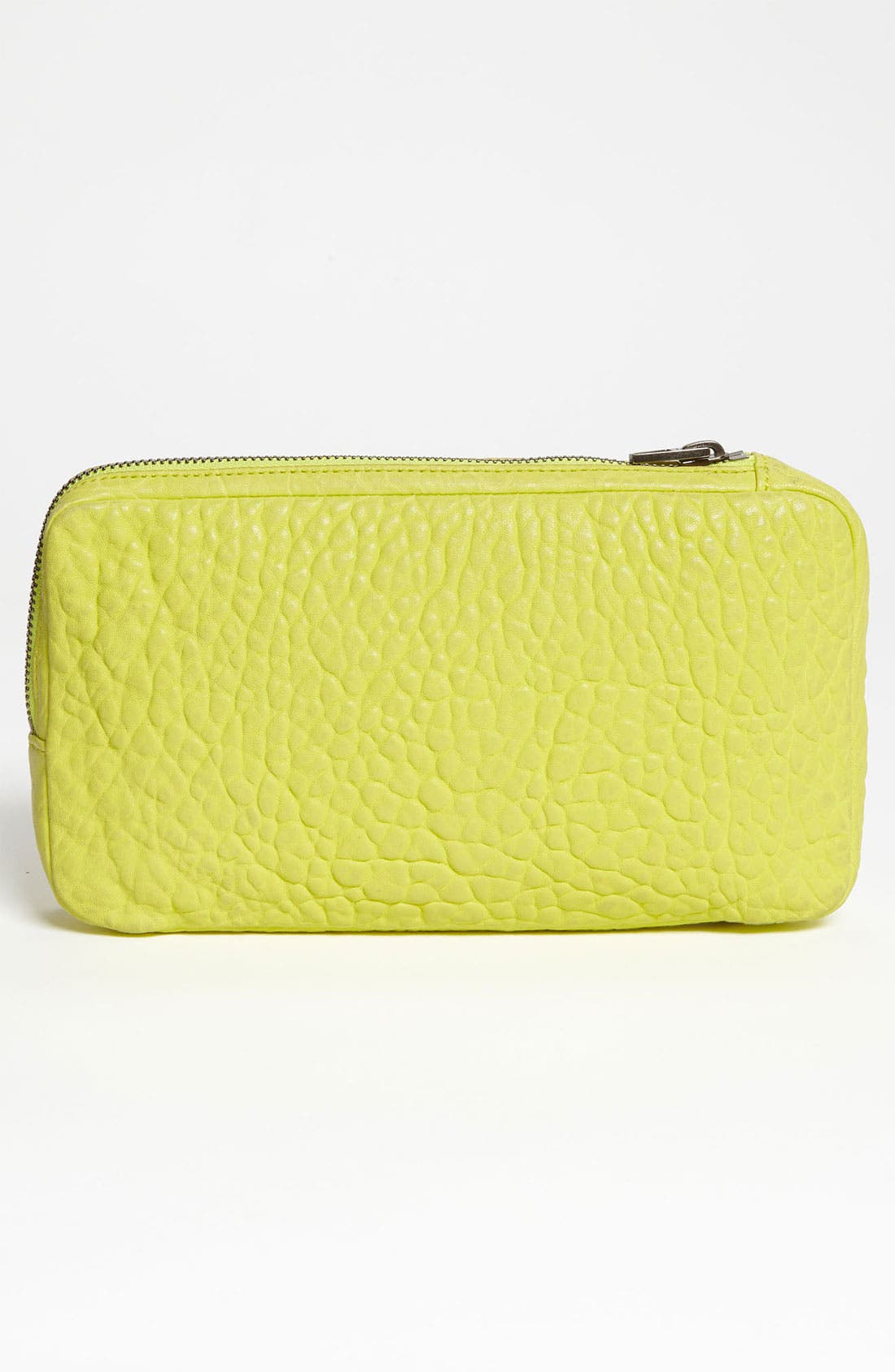 'Dumbo' Leather Clutch, Alternate, color, ACID