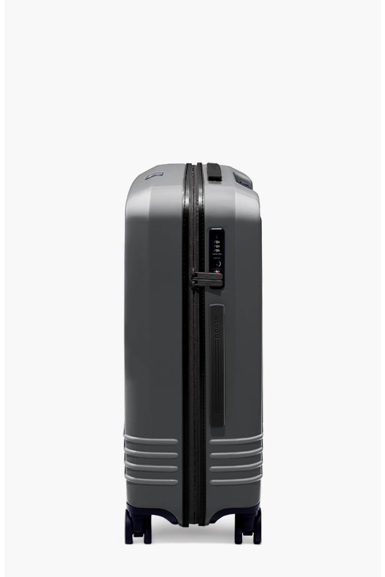 Check-In Luggage, Alternate, color, Matte Steel / Black Trim
