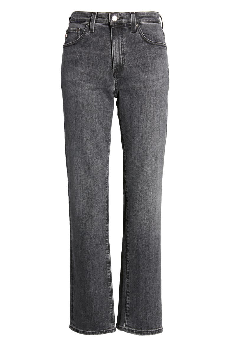 Saige Ankle Straight Leg Jeans, Alternate, color, 10 YEARS BONFIRE