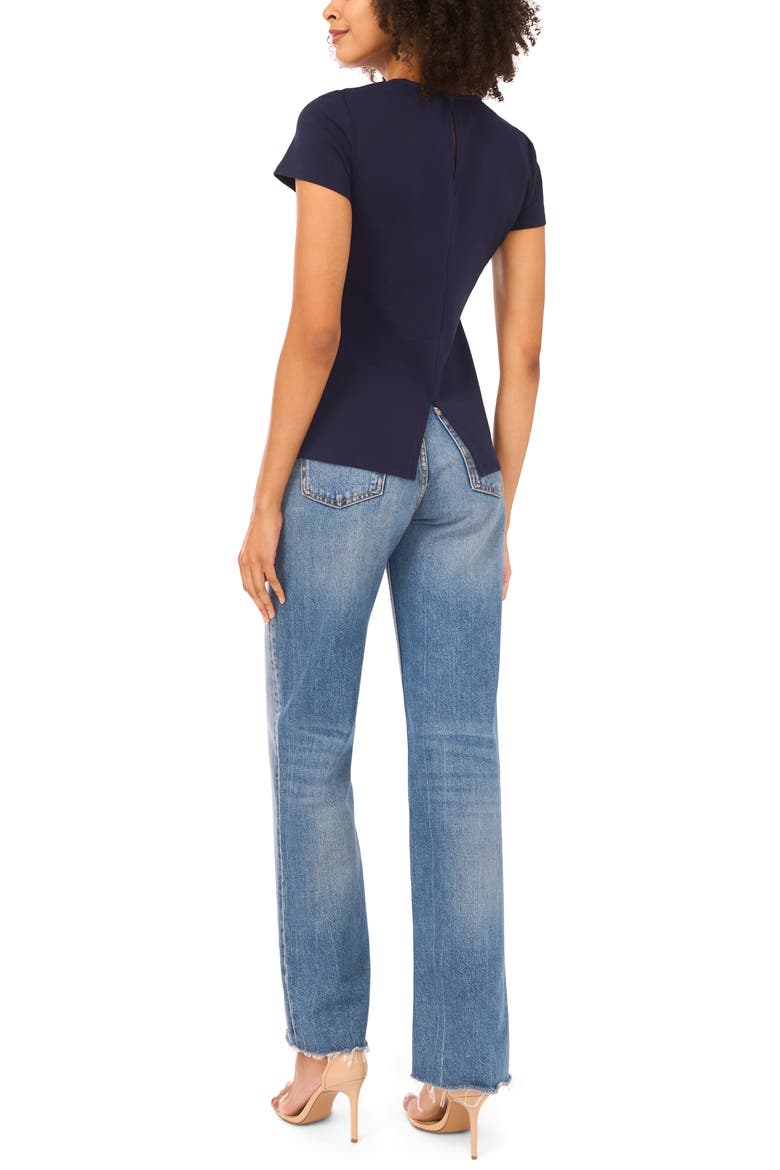 Keyhole Back T-Shirt, Alternate, color, CLASSIC NAVY