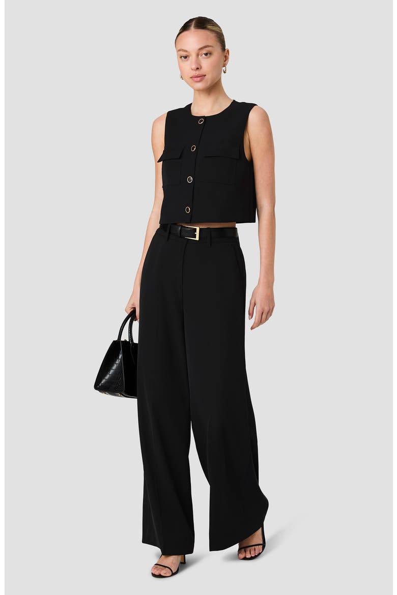 Harry Crop Vest, Alternate, color, BLACK