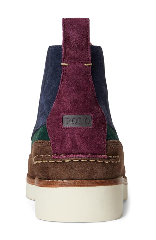 Polo Ralph Lauren Mixed Ranger Work Boots Tweed Colorblock In Multi