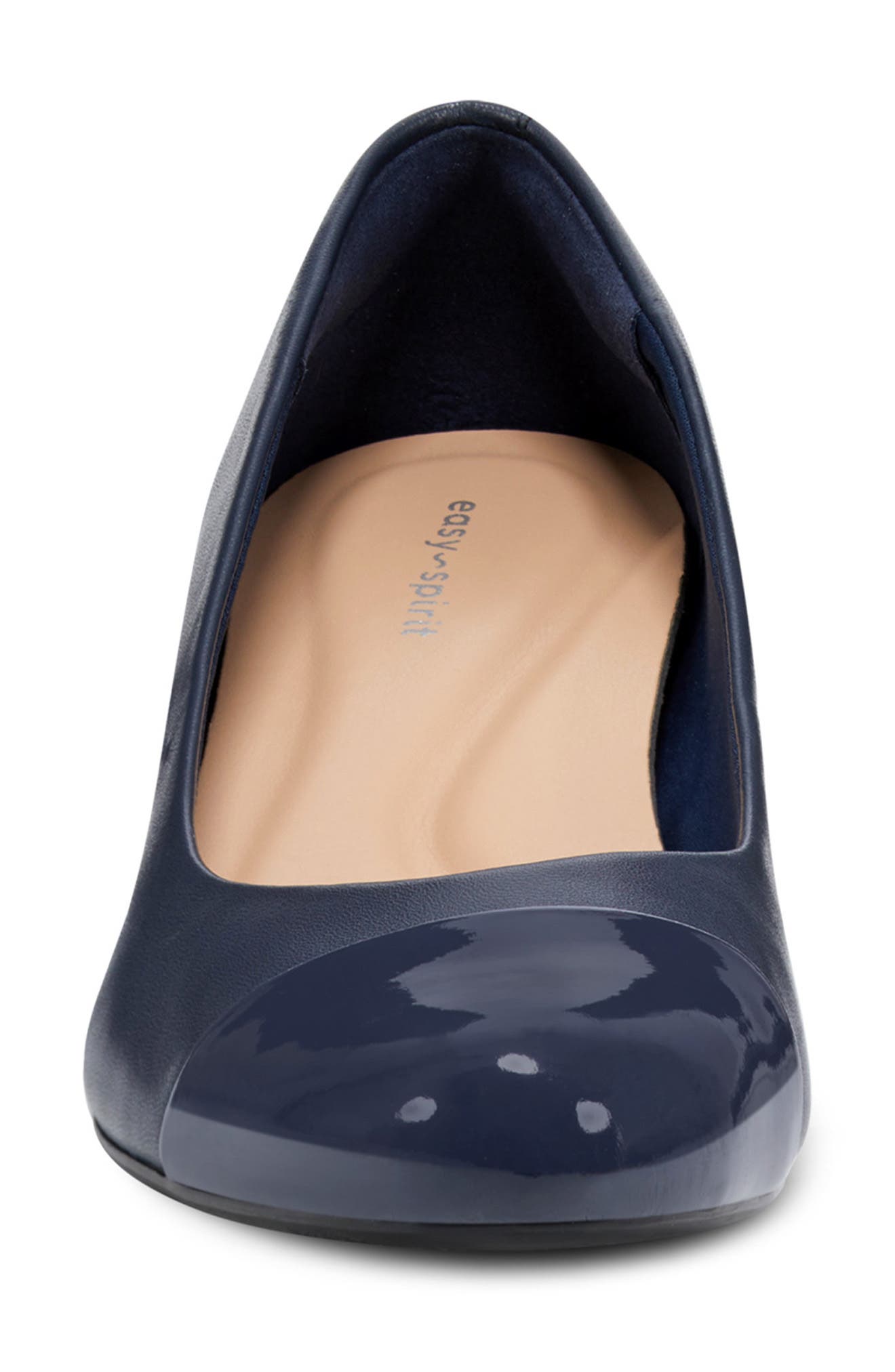 Easy Spirit Lucinda Cap Toe Pump, Alternate, color, Dark Blue