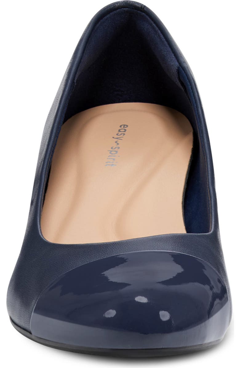 Easy Spirit Lucinda Cap Toe Pump, Alternate, color, Dark Blue