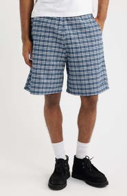 Carhartt Work In Progress Kander Plaid Cotton Shorts