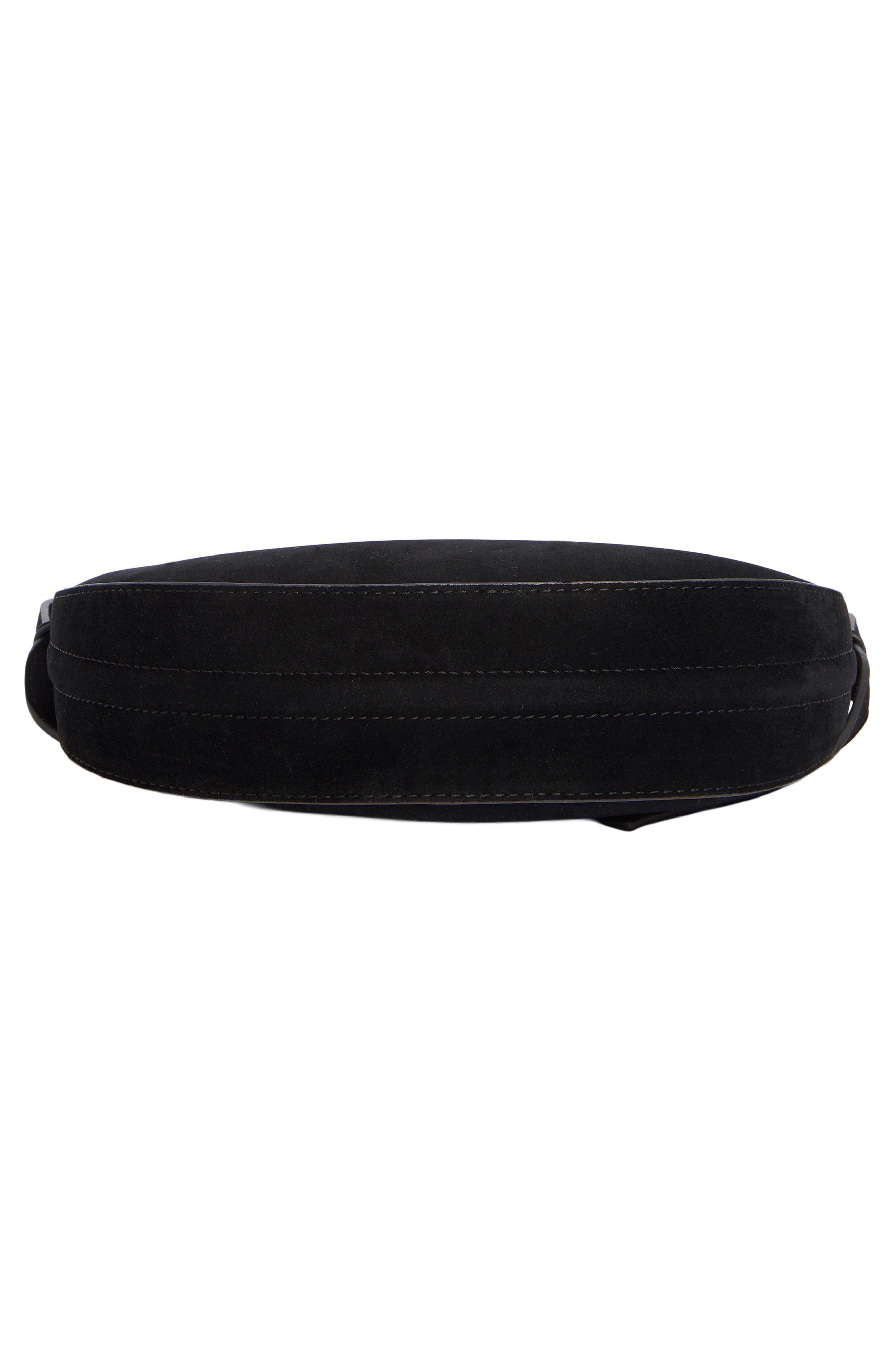 Convertible Crescent Shoulder Bag, Alternate, color, BLACK