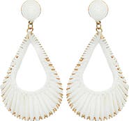 Panacea Raffia Teardrop Earrings