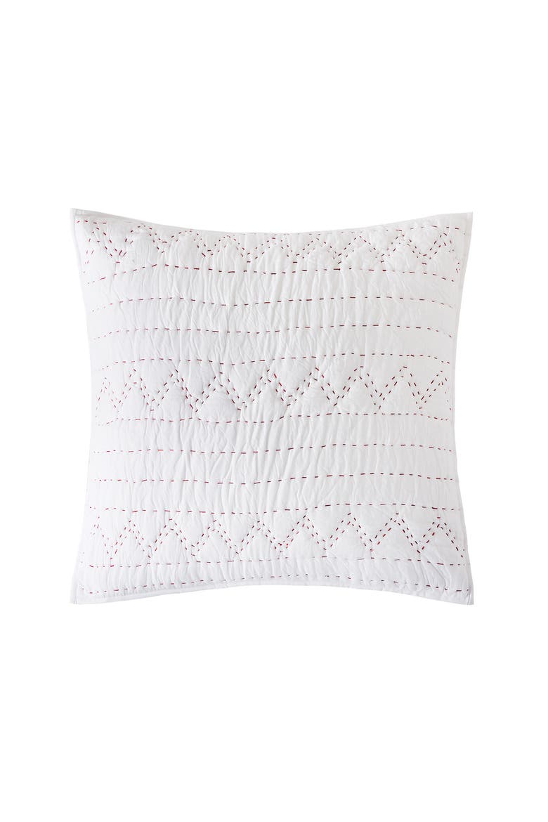 26" x 26" Breck Cotton Euro Sham - Machine Washable, Main, color, White