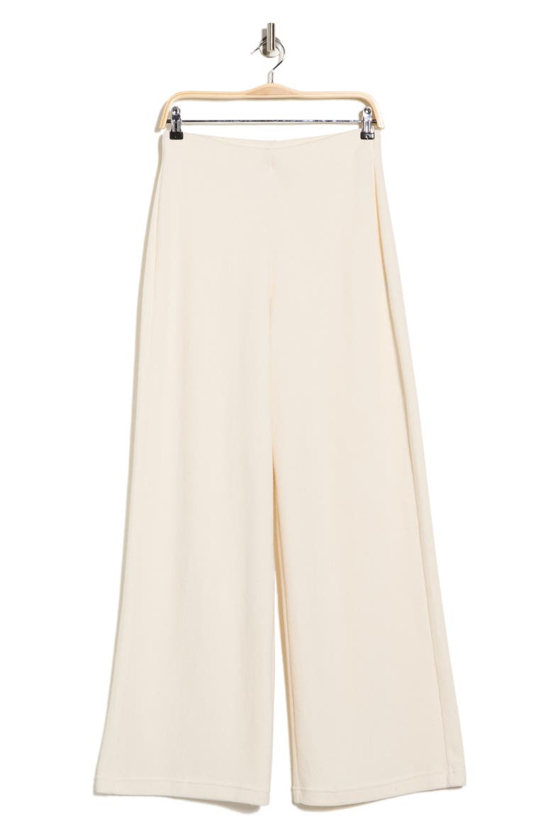 High Waist Wide Leg Pants, Alternate, color, EGGNOG
