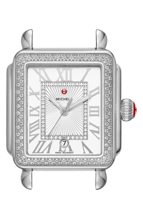 Deco Madison Diamond Dial Watch Case, 33mm x 35mm